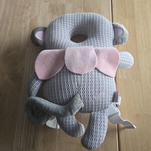 Pink and Gray Baby Head Protector